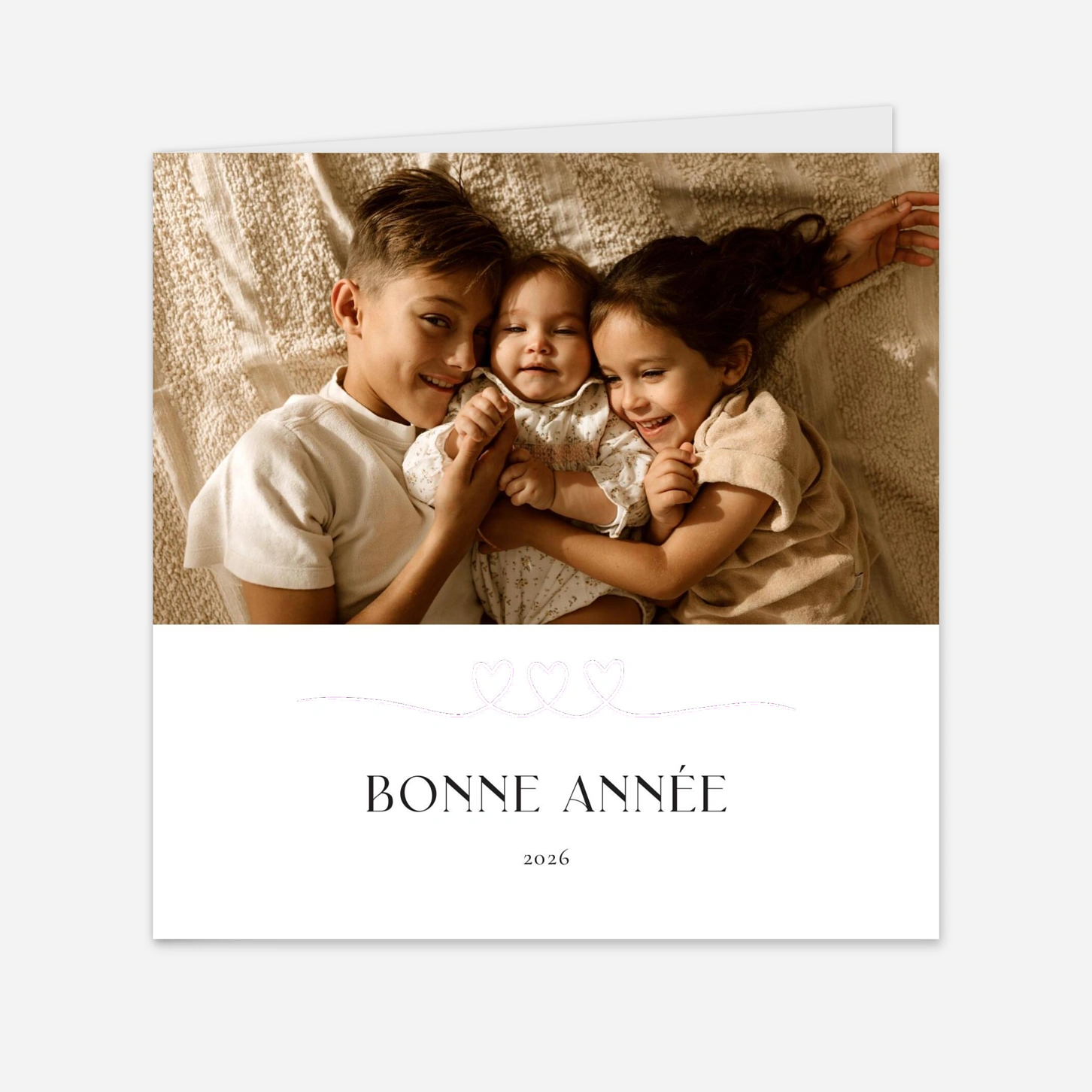 Carte de voeux Liens du coeur