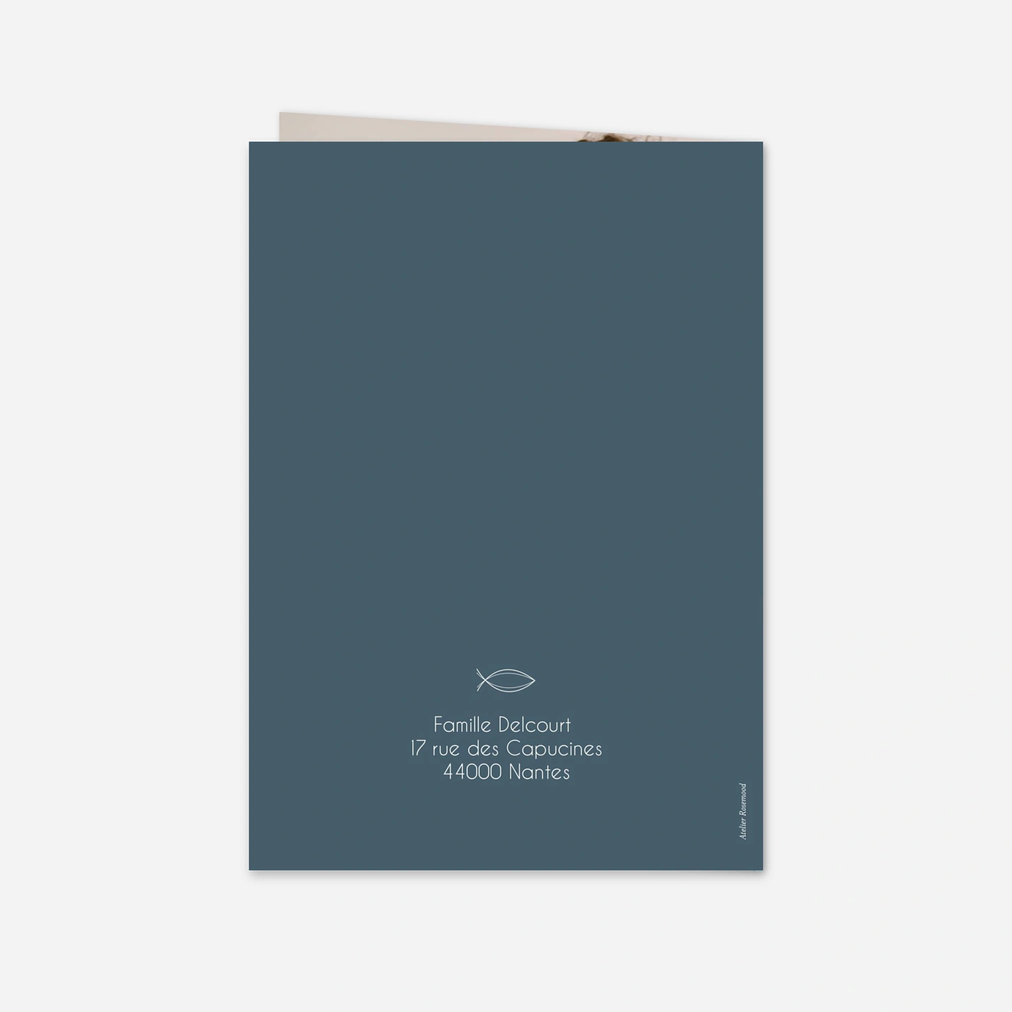 Invitation Confirmation Poisson Minimaliste