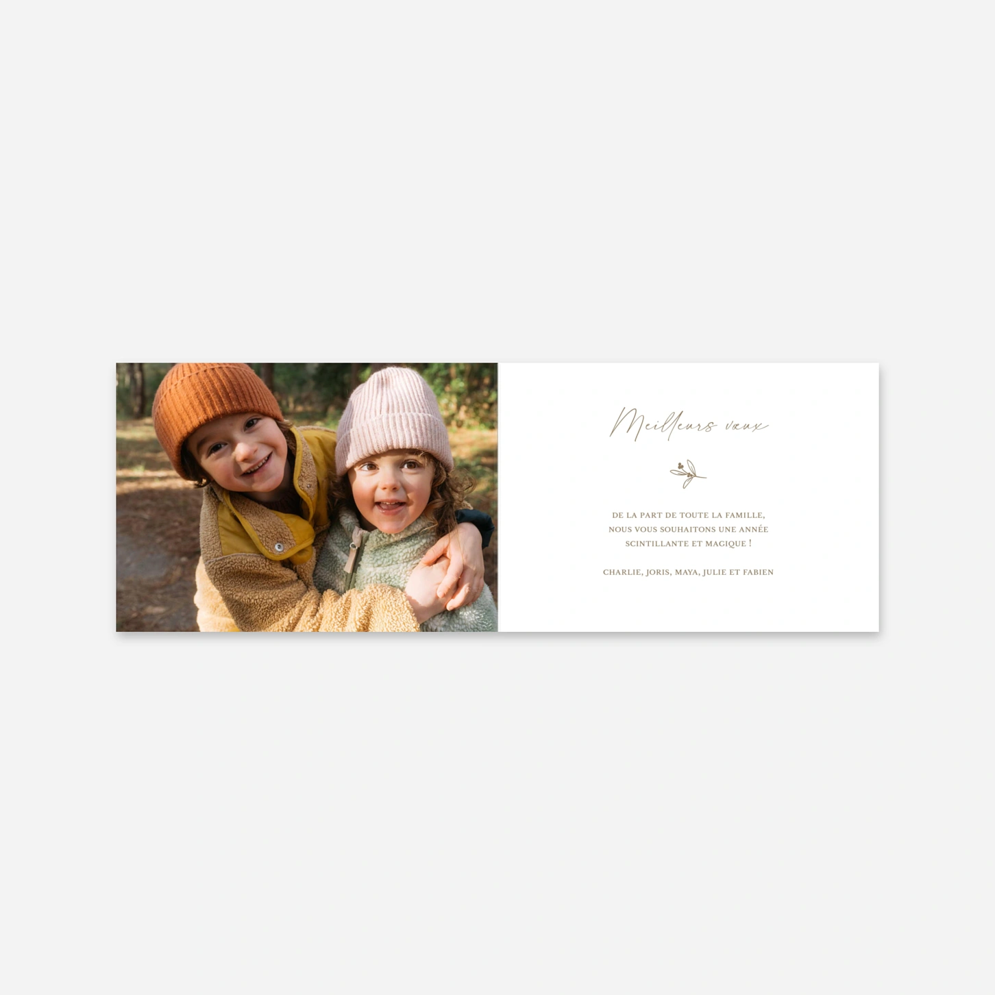 Carte de voeux Instants festifs