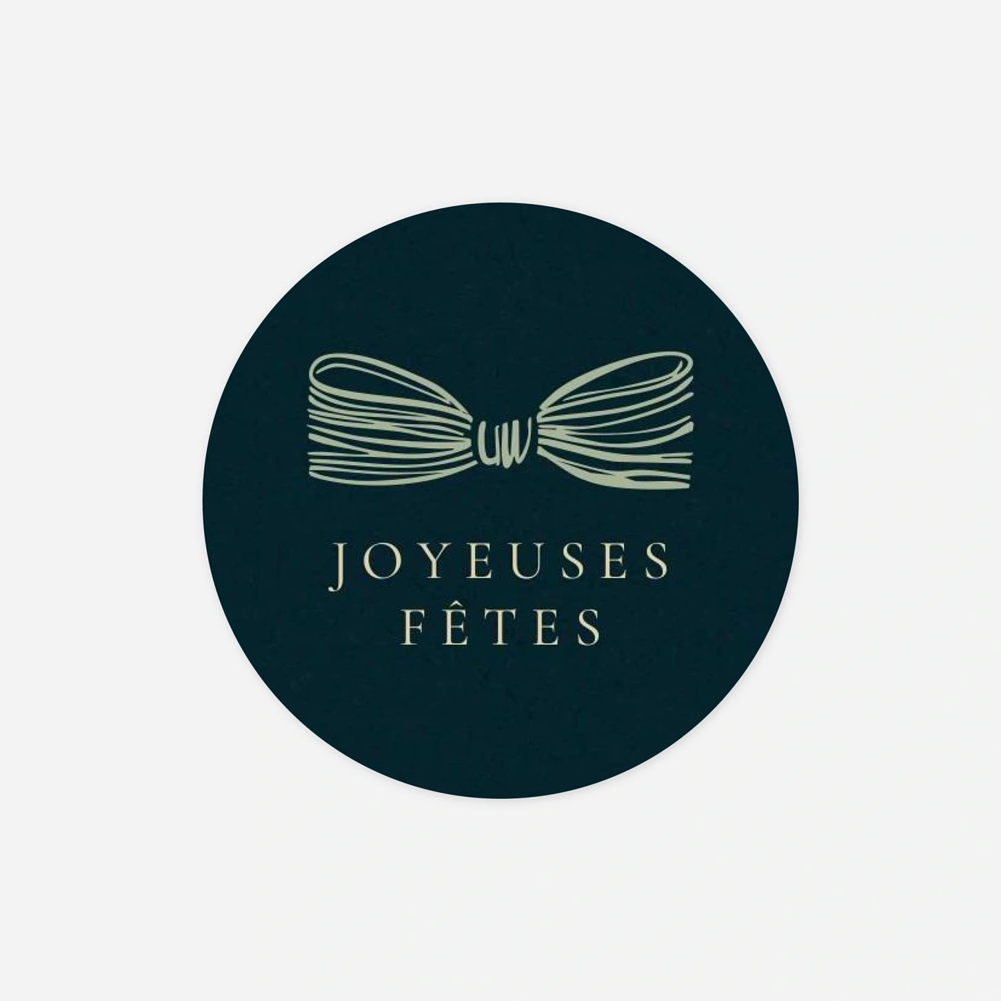 Étiquette cadeau Noël Lien de joie