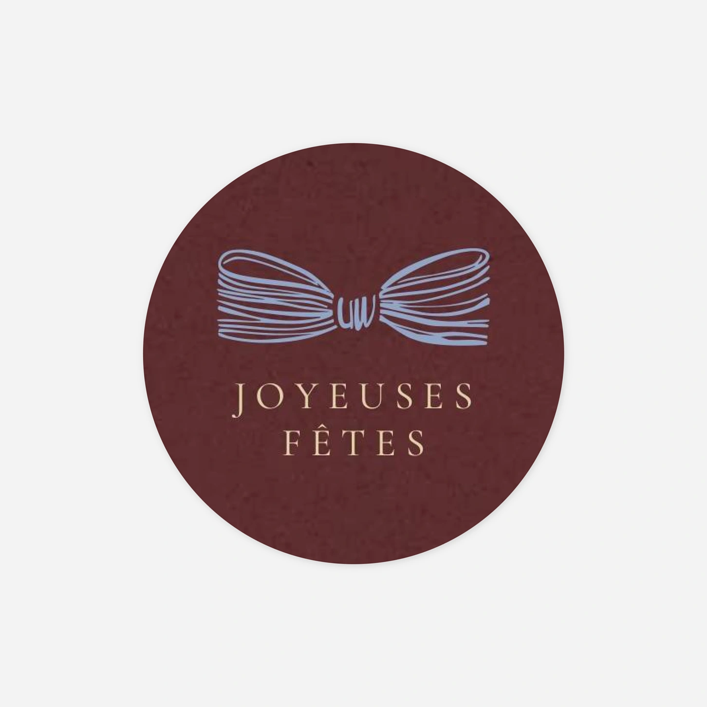 Étiquette cadeau Noël Lien de joie