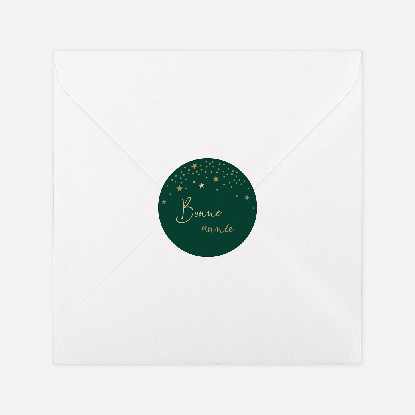 Étiquette cadeau Noël Nuit scintillante