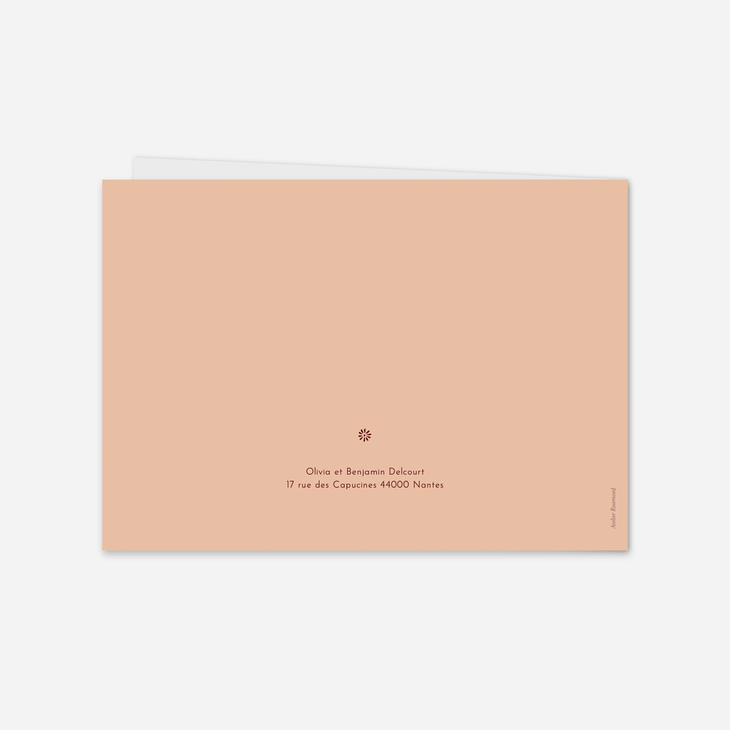 Carte de remerciements Laure de Sagazan II