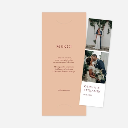 Carte de remerciements Laure de Sagazan II