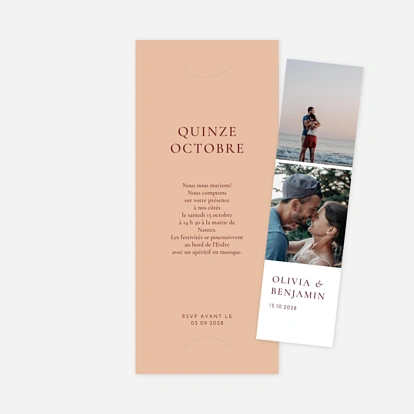Faire-part mariage Laure de Sagazan II