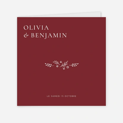Faire-part mariage Laure de Sagazan II