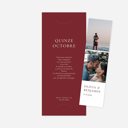 Faire-part mariage Laure de Sagazan II