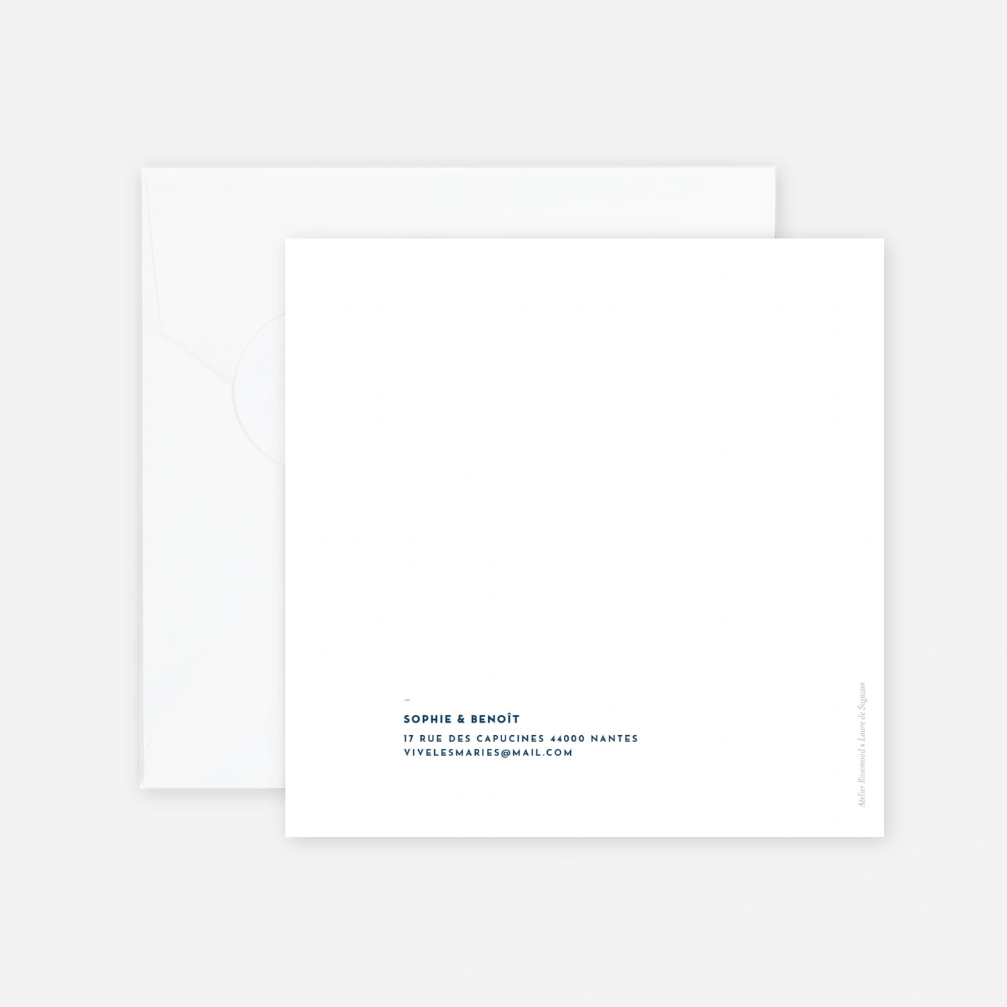 Faire-part mariage Laure de Sagazan