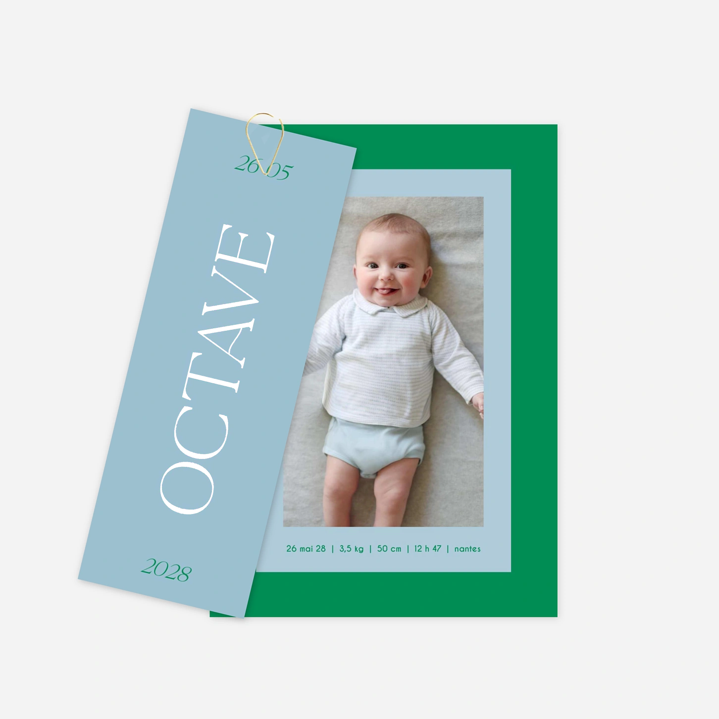 Faire-part naissance Le Début de Tout