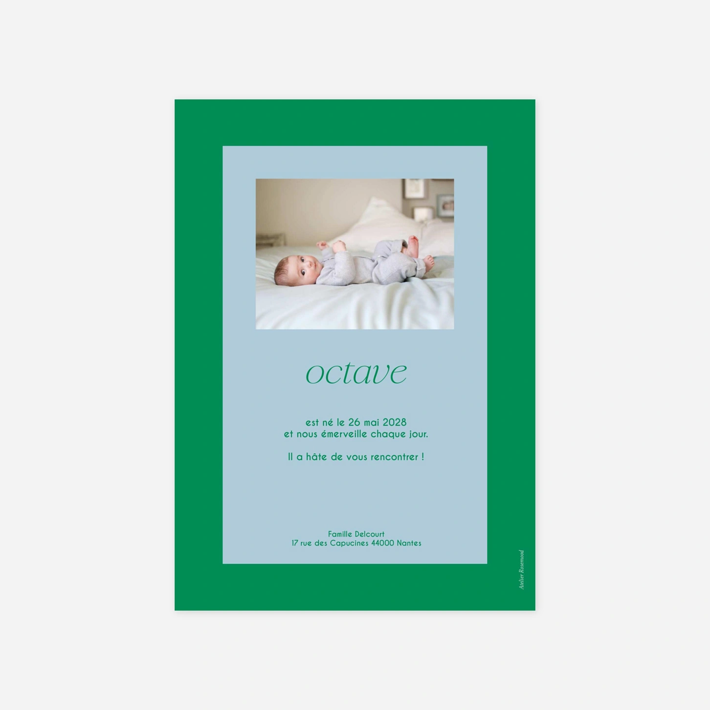 Faire-part naissance Le Début de Tout