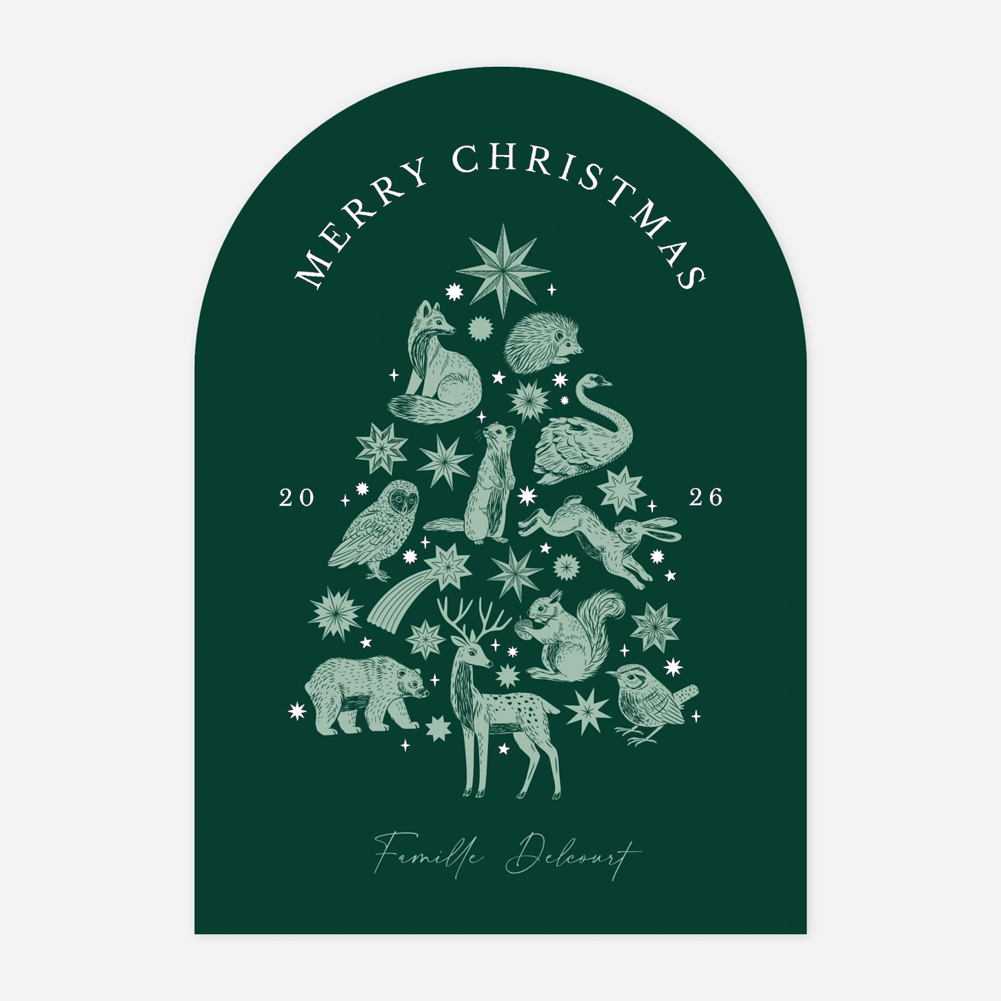 Carte de voeux Légendes d'hiver