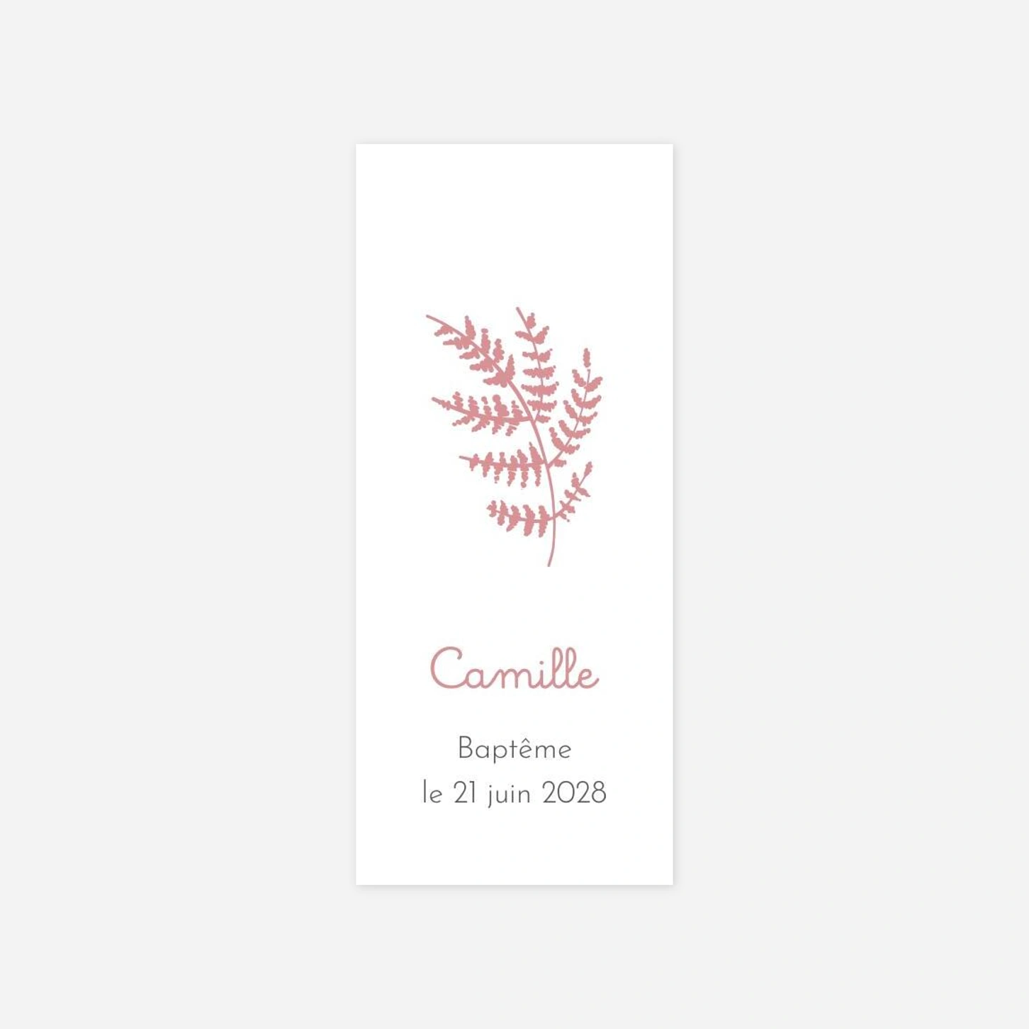 Stickers pour enveloppes baptême Liberty feuillage