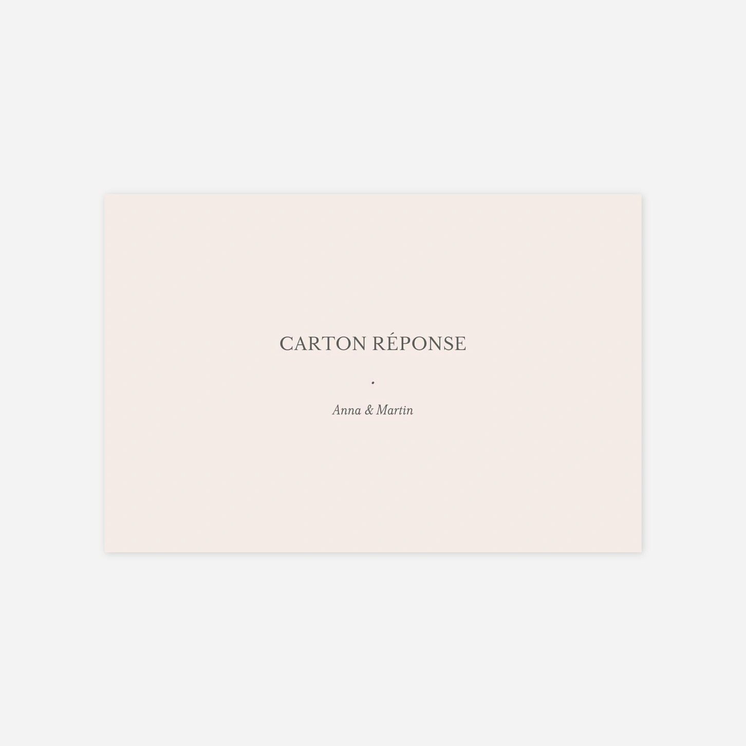 Carton réponse Lieu de noces