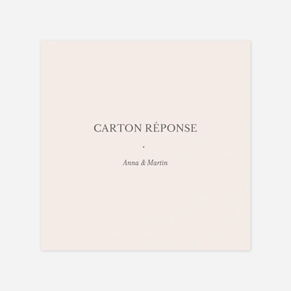 Carton réponse Lieu de noces