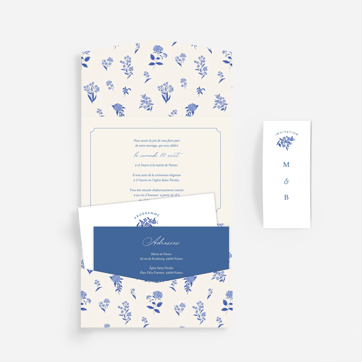 Faire-part mariage Littoral breton
