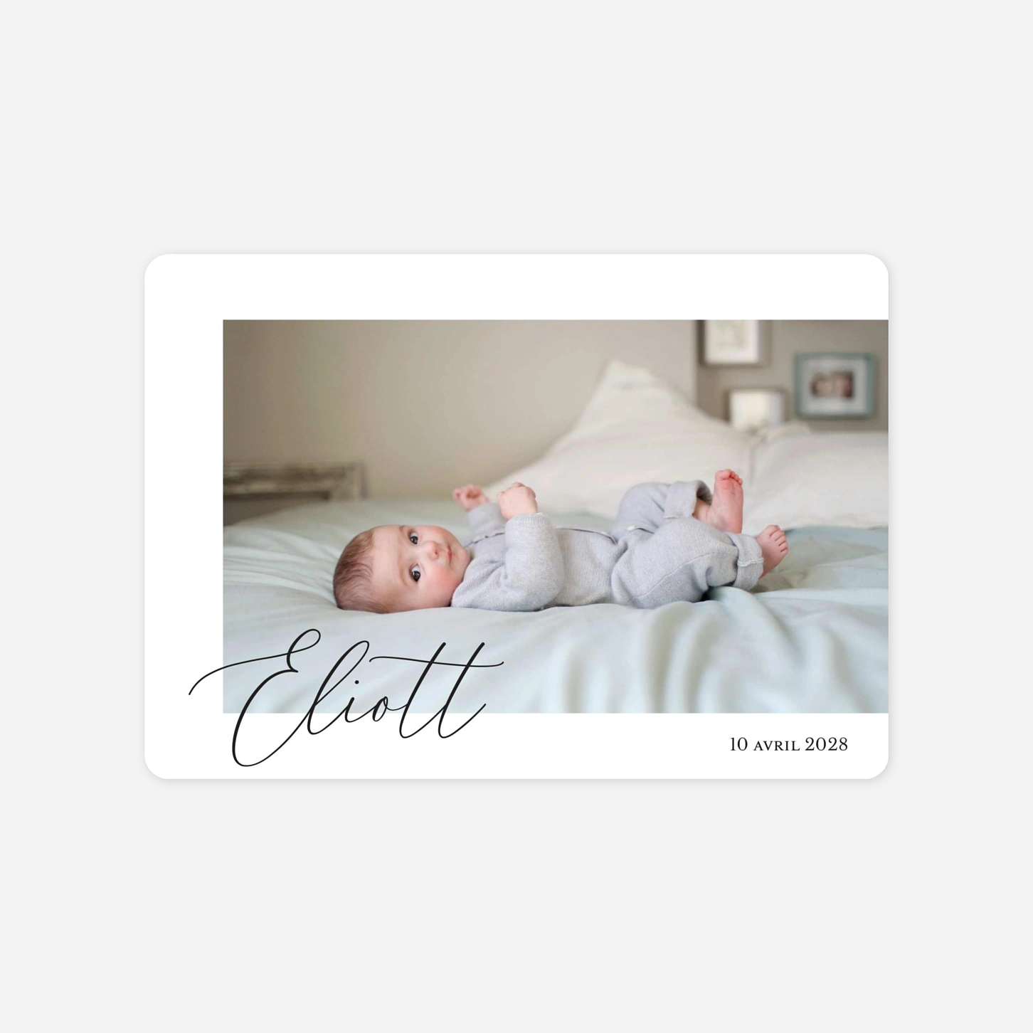 Faire-part naissance Lettres de douceur