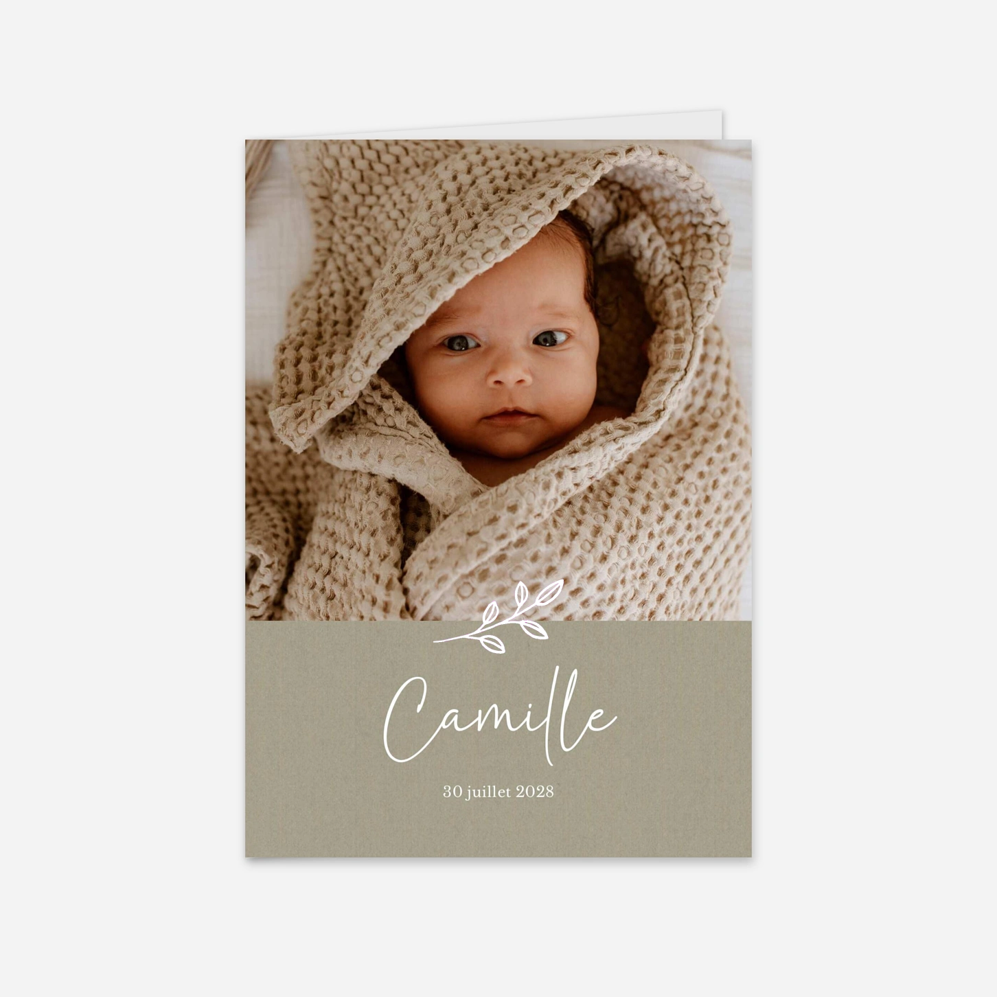 Faire-part baptême Doux trésor