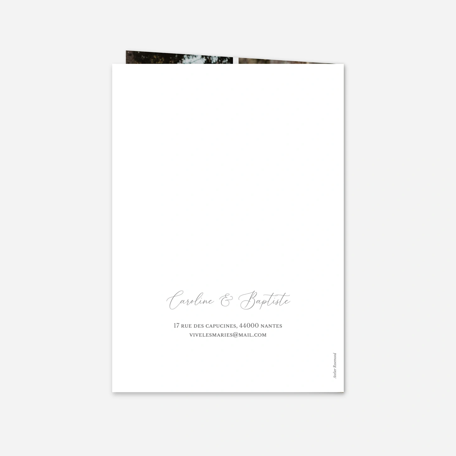 Carte de remerciements Lueur