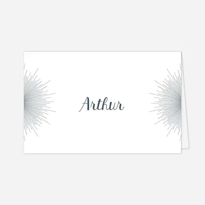 Marque-place Baptême Lumiêre 