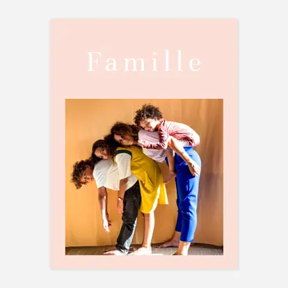 Affiche Magazine chromatique coloré