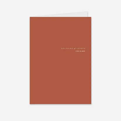 Livret de messe mariage Manuscrit