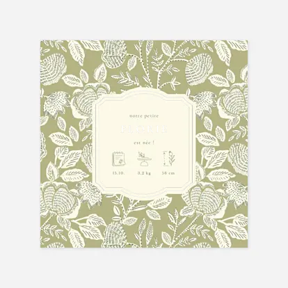 Faire-part naissance Matin