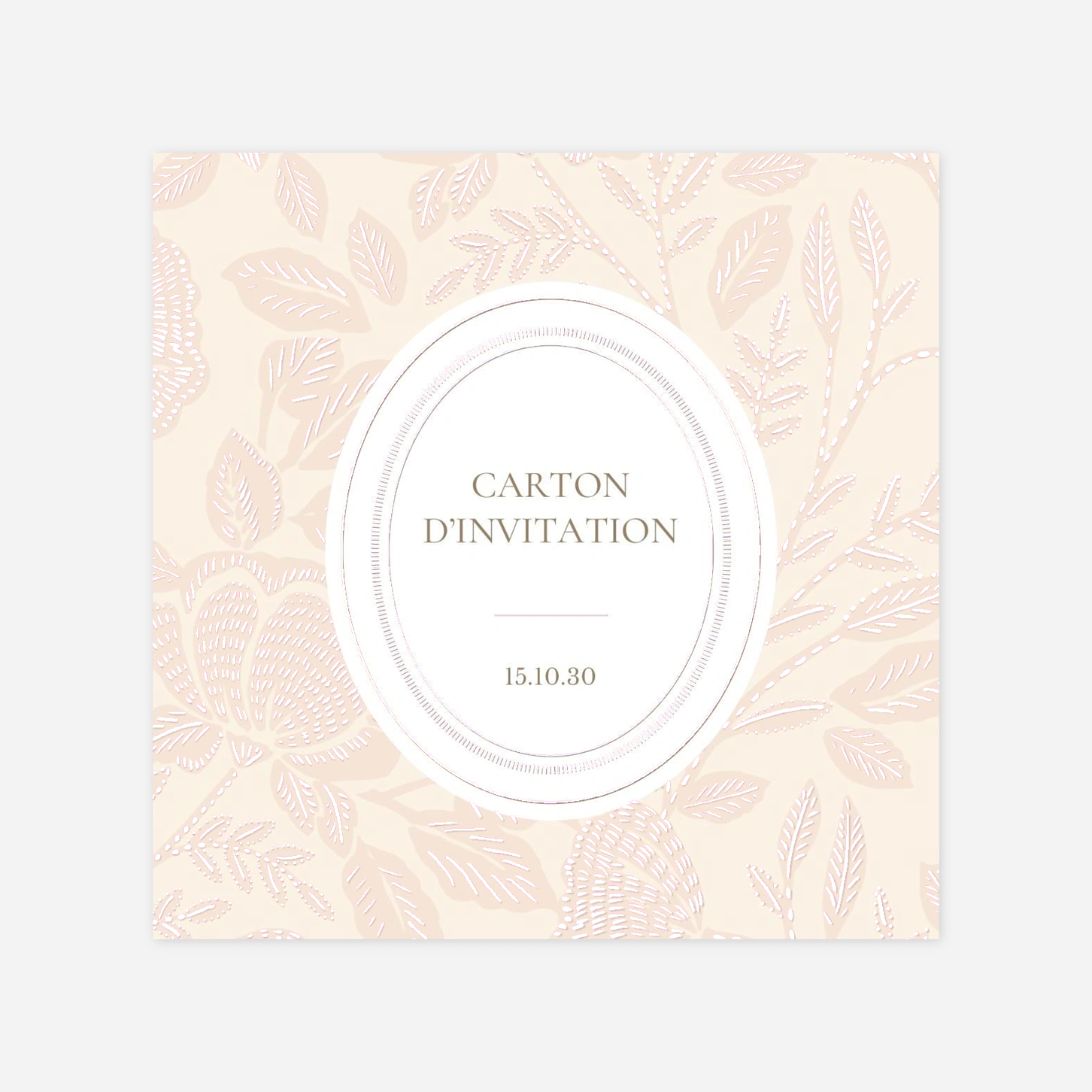 Carton d'invitation Matin