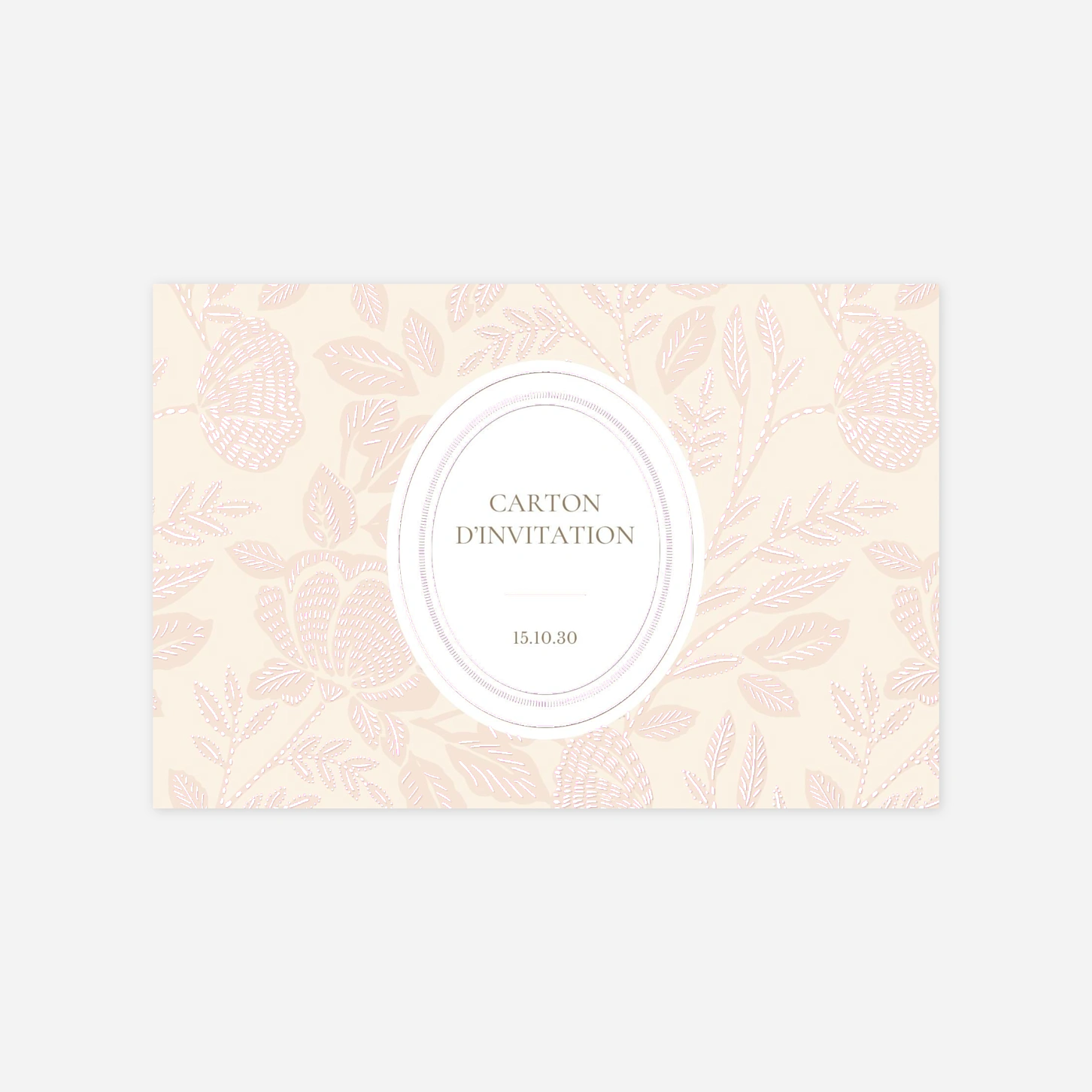 Carton d'invitation Matin