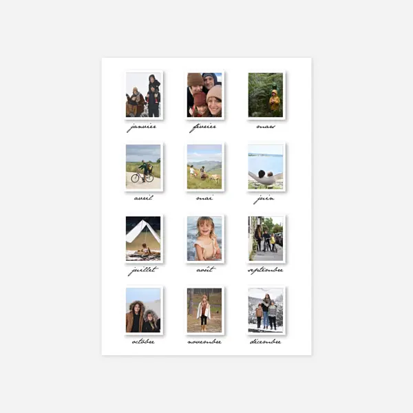 12 mois de l'année