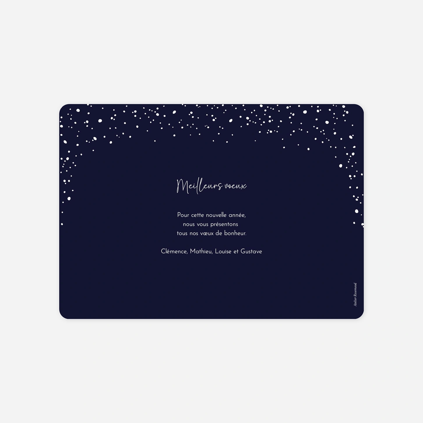Carte de voeux Noël enchanté