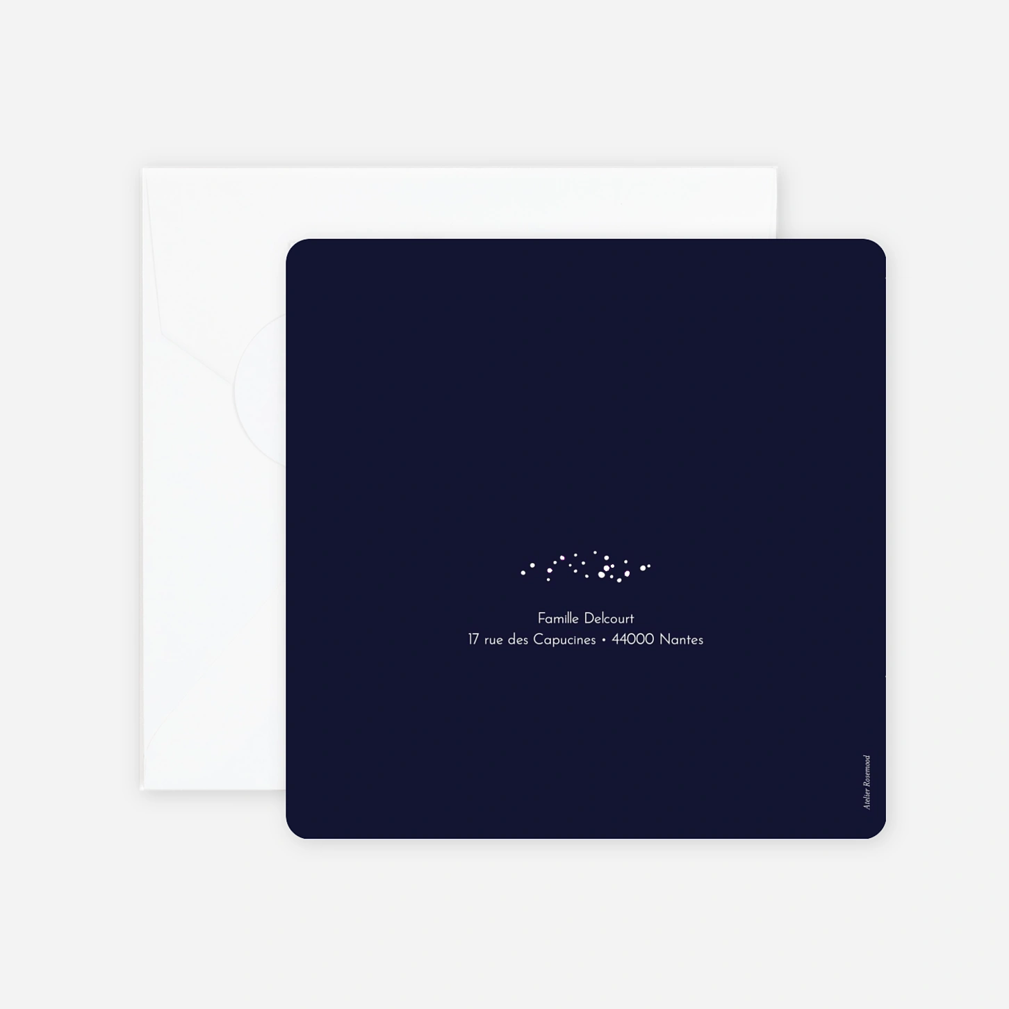 Carte de voeux Noël enchanté