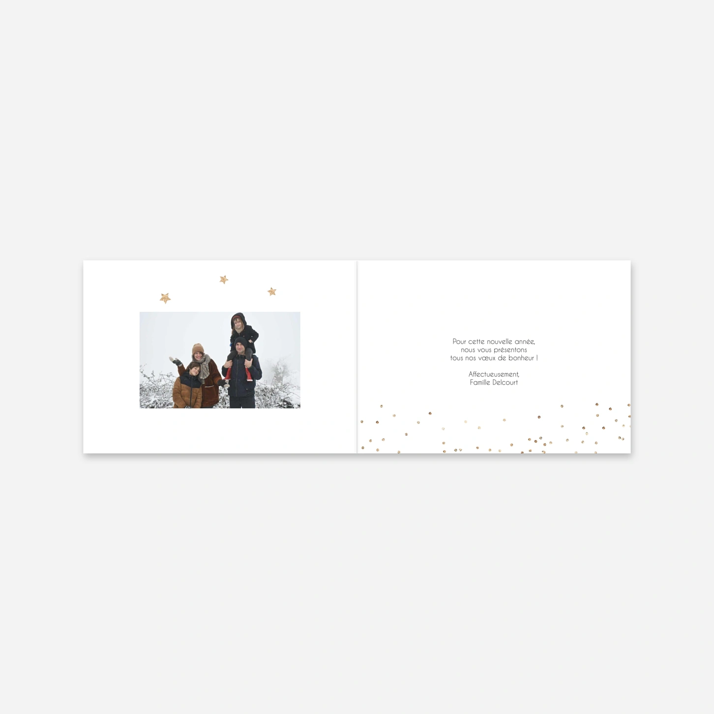 Carte de voeux Merveilleux Noël