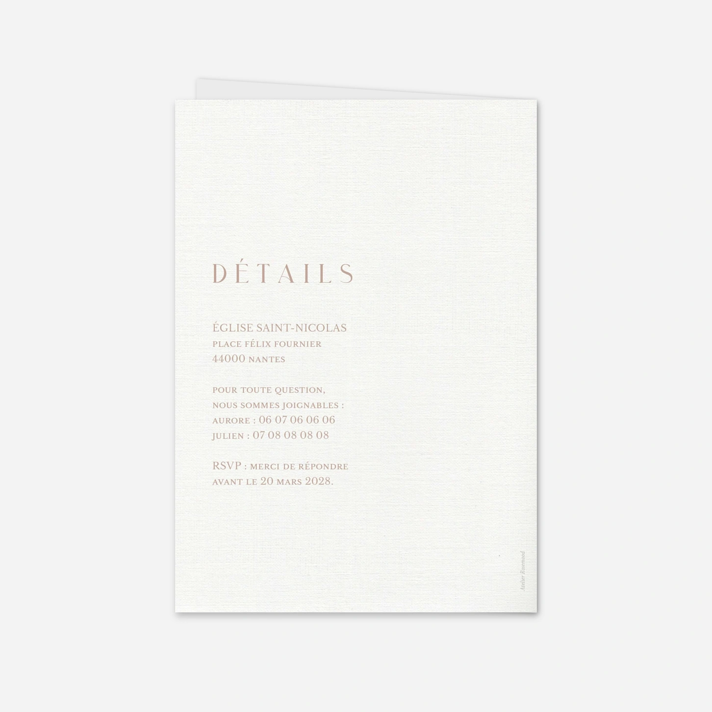 Faire-part mariage Typographie moderne