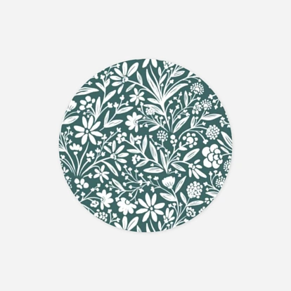 Étiquette cadeau Noël Mille fleurs