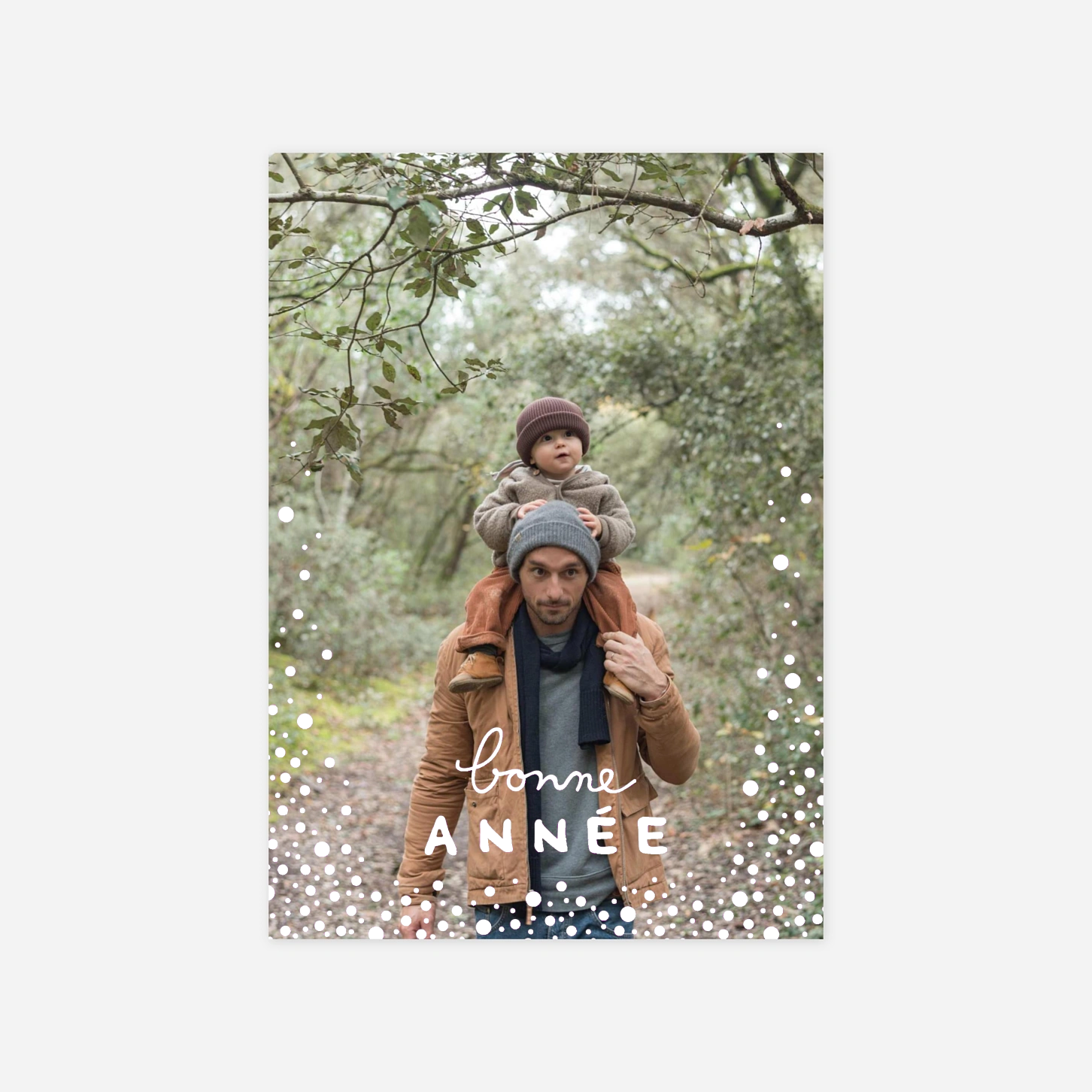 Carte de voeux Mille flocons