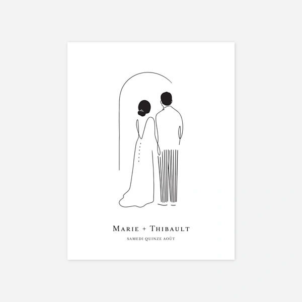 Mariés minimalistes