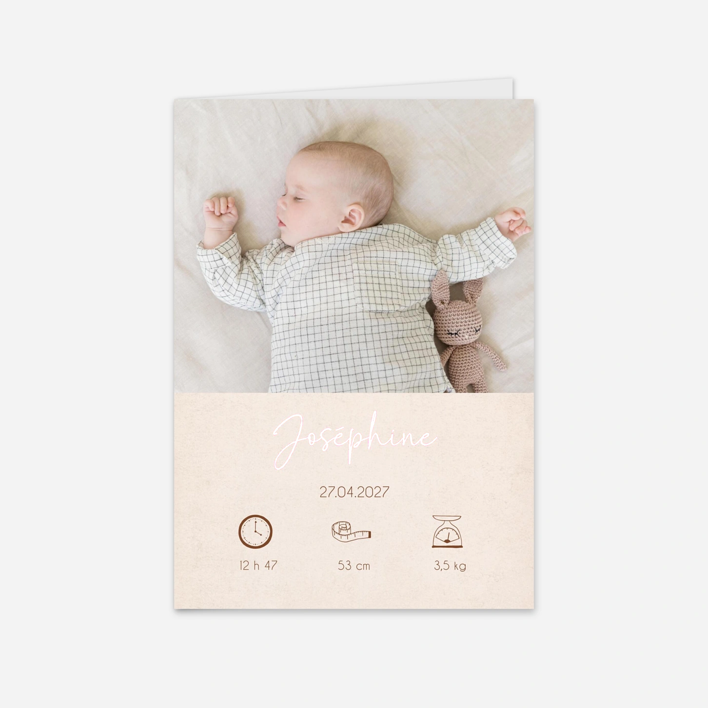 Faire-part naissance Moment précieux