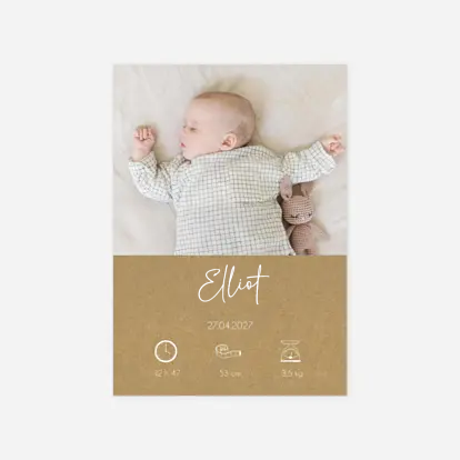 Faire-part naissance Moment précieux