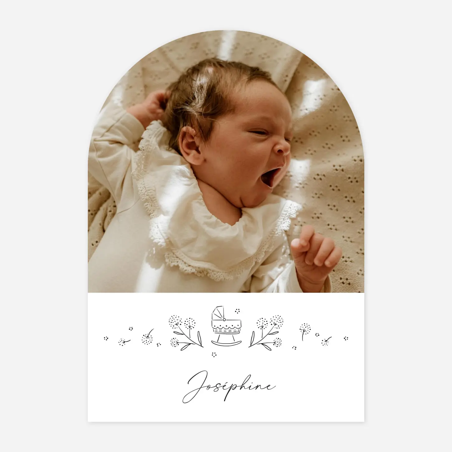 Faire-part naissance Mon petit berceau II