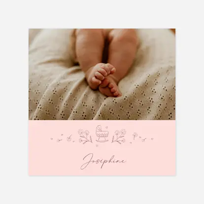 Faire-part naissance Mon petit berceau II