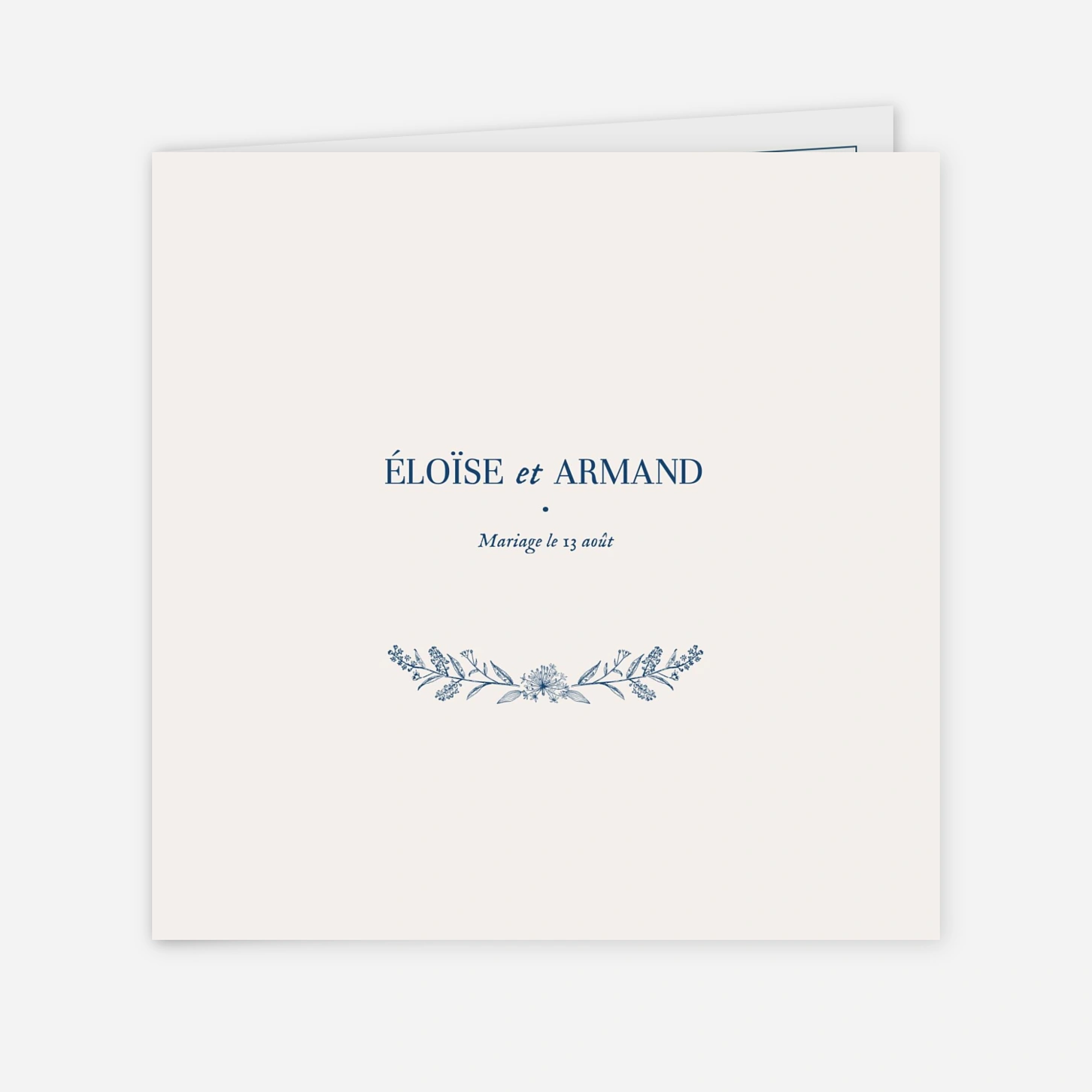 Faire-part mariage Nature chic