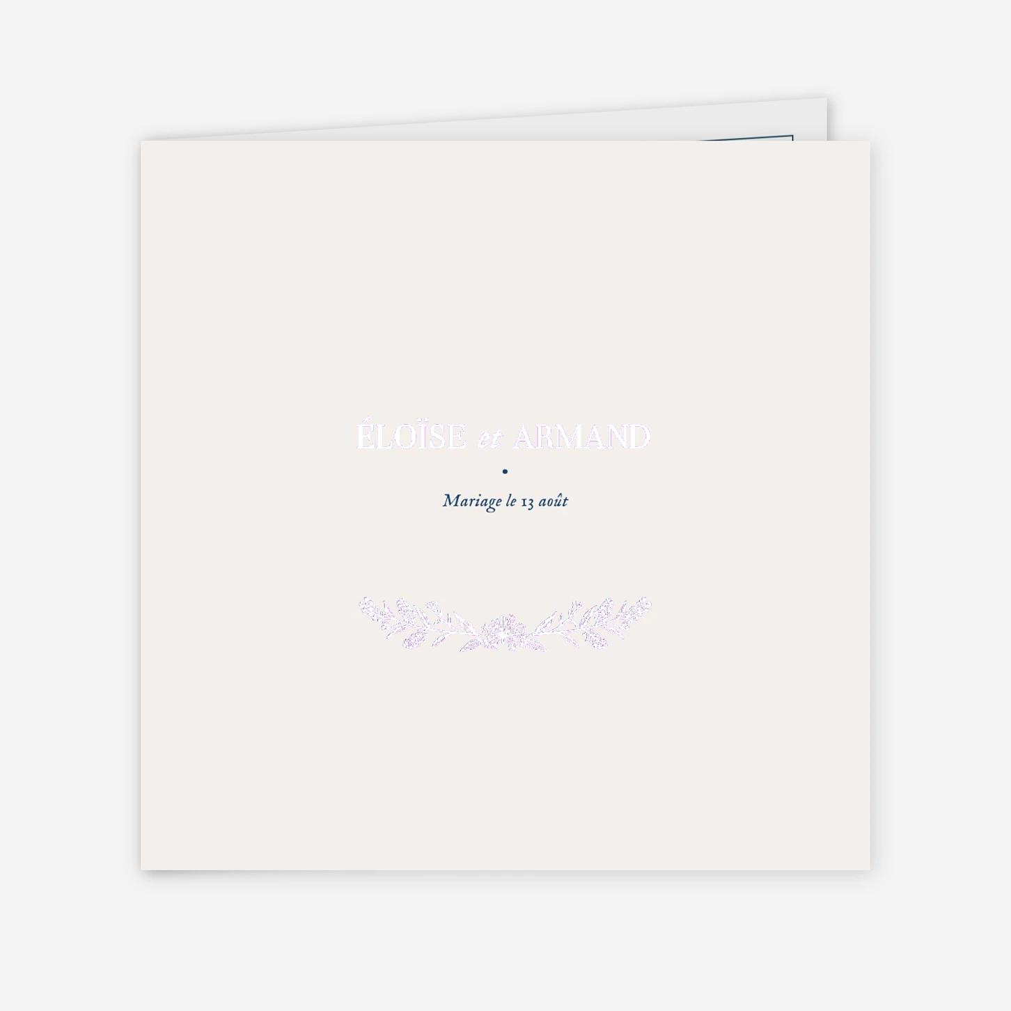 Faire-part mariage Nature chic