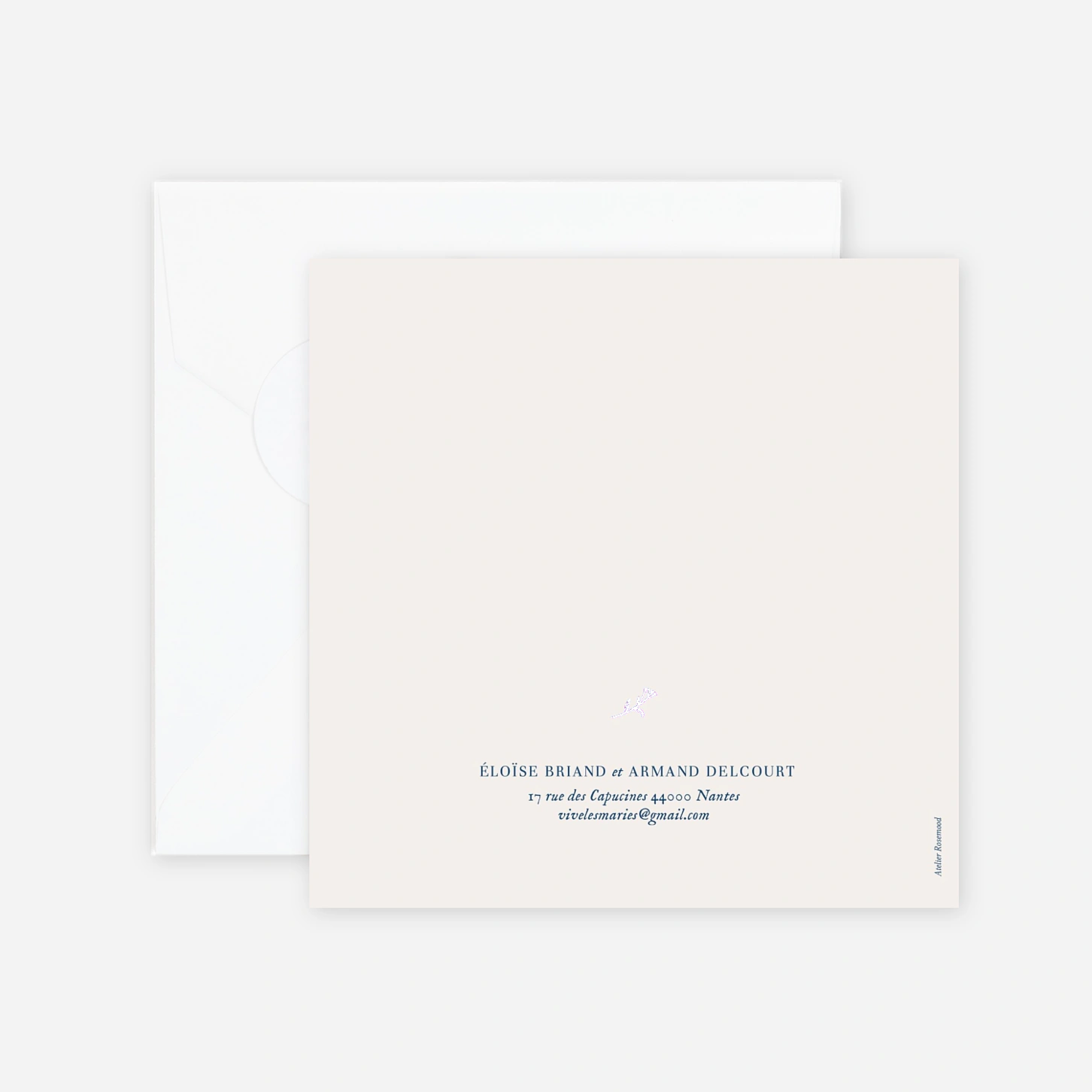 Faire-part mariage Nature chic