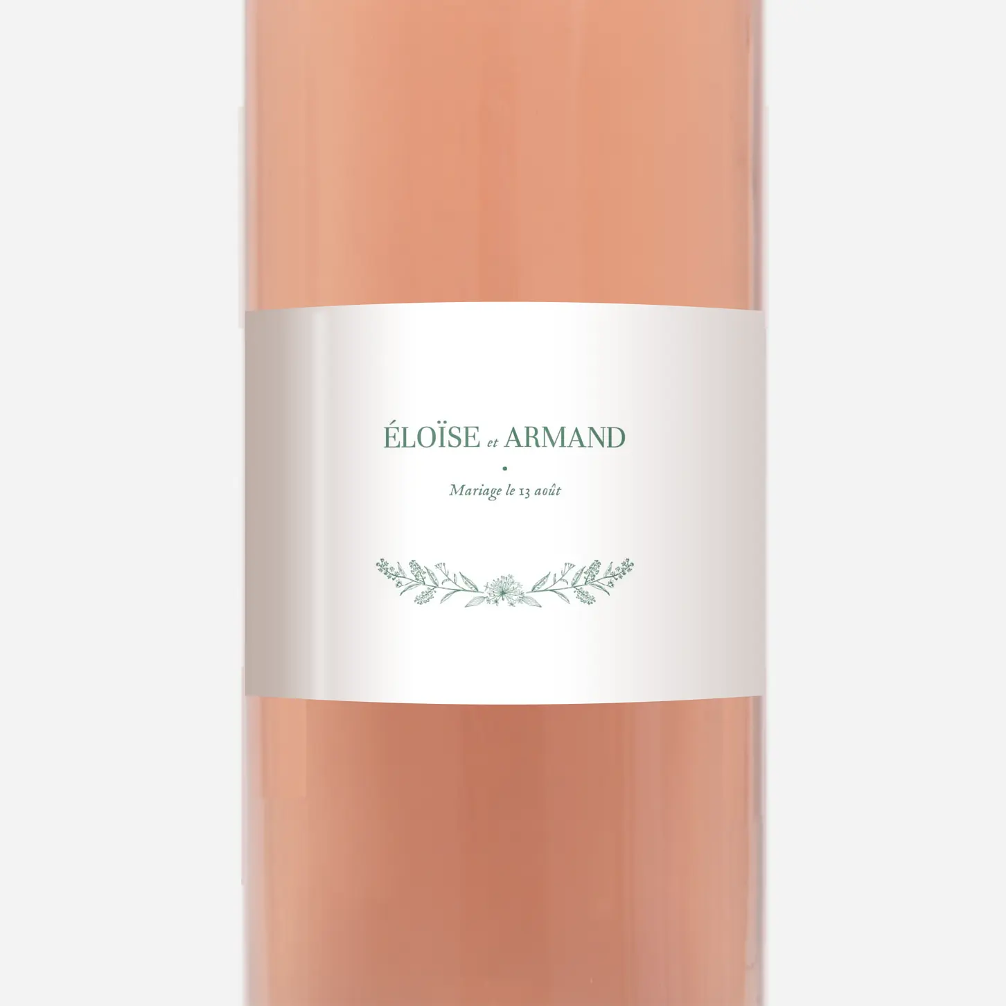Étiquette bouteille Nature chic
