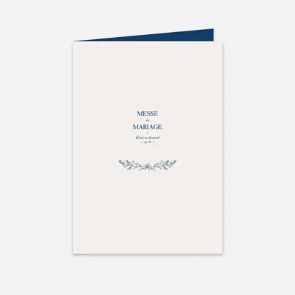 Livret de messe mariage Nature chic