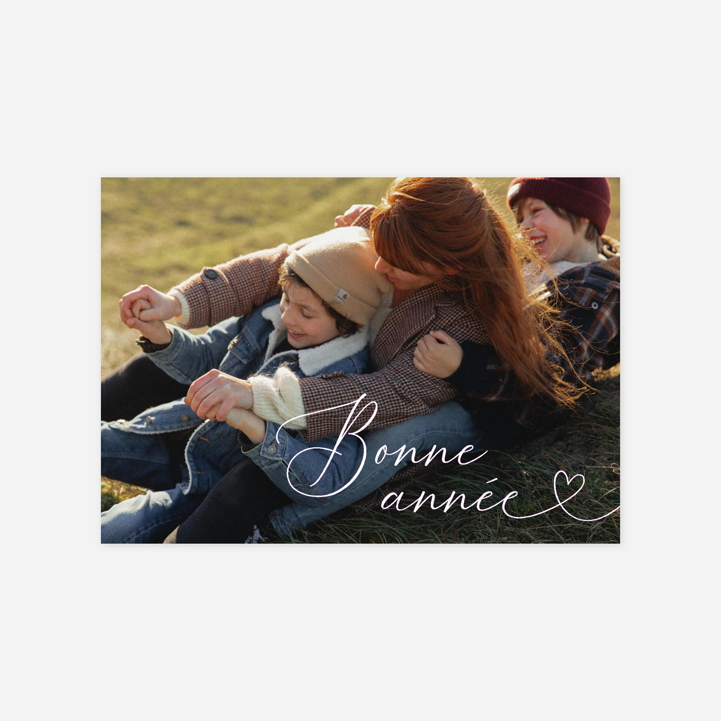 Carte de voeux Nouvelle année dorée