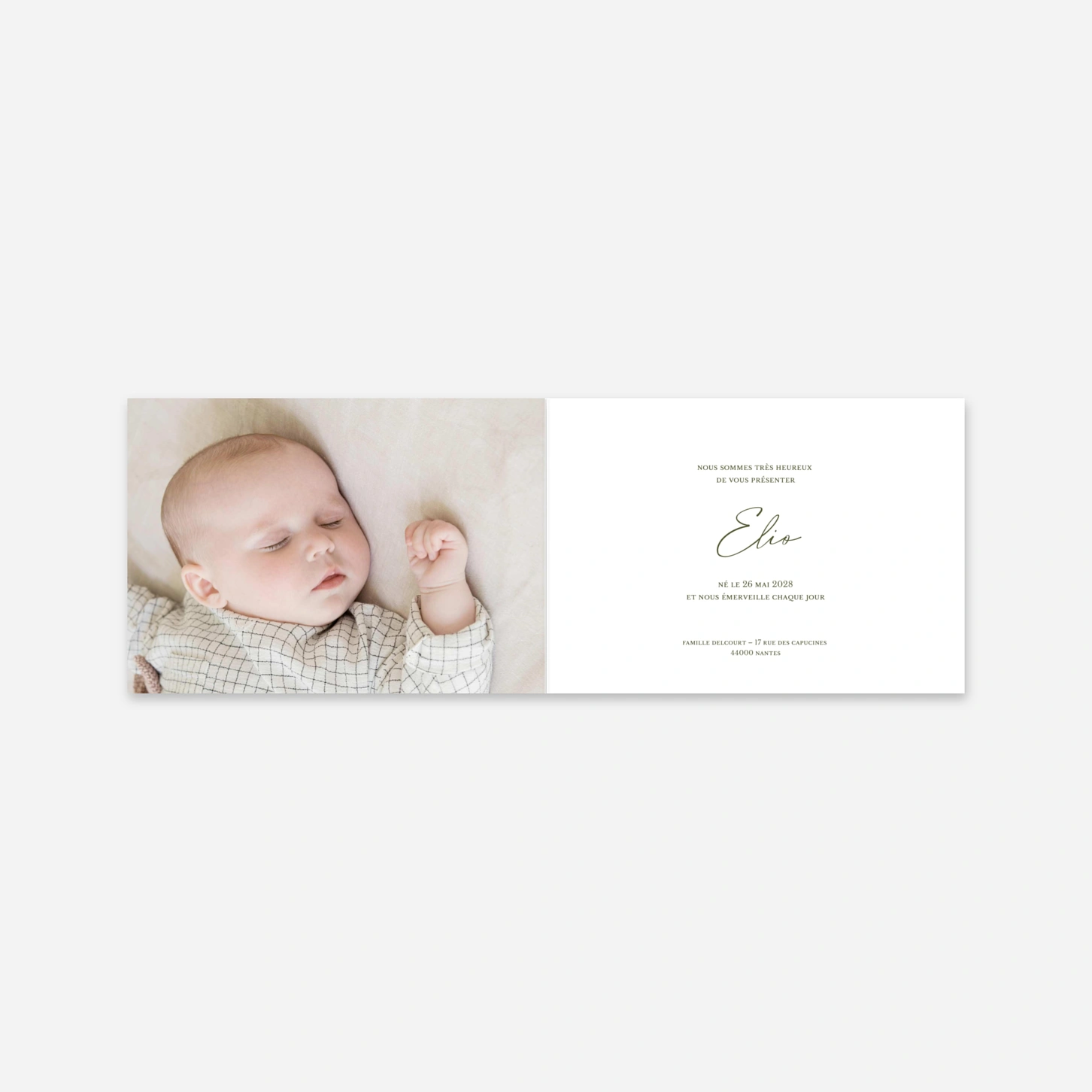 Faire-part naissance Naissance