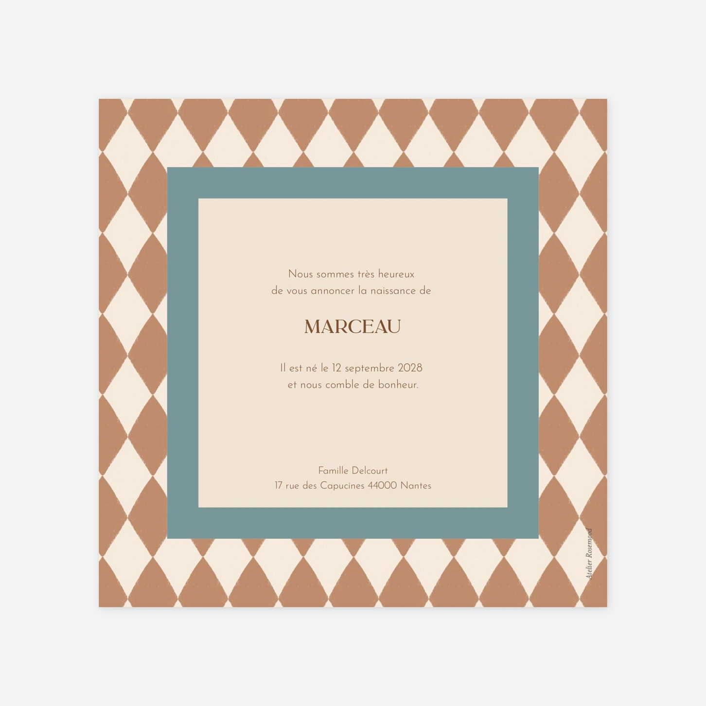 Faire-part naissance Naissance chromatique