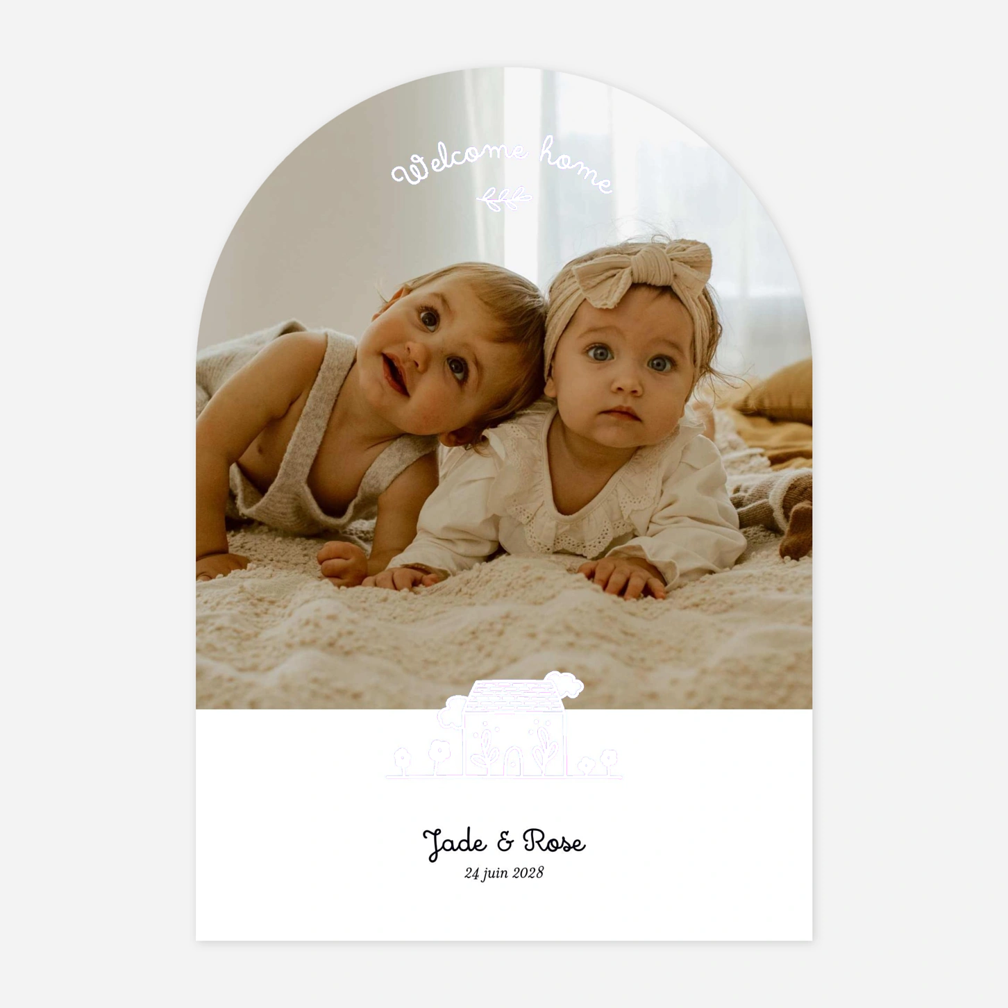 Faire-part naissance Notre foyer