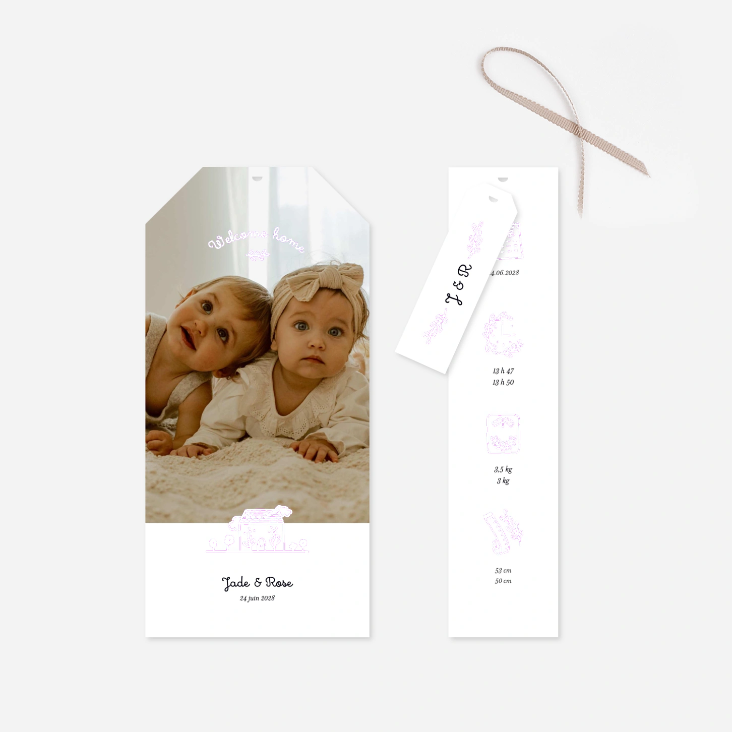 Faire-part naissance Notre foyer